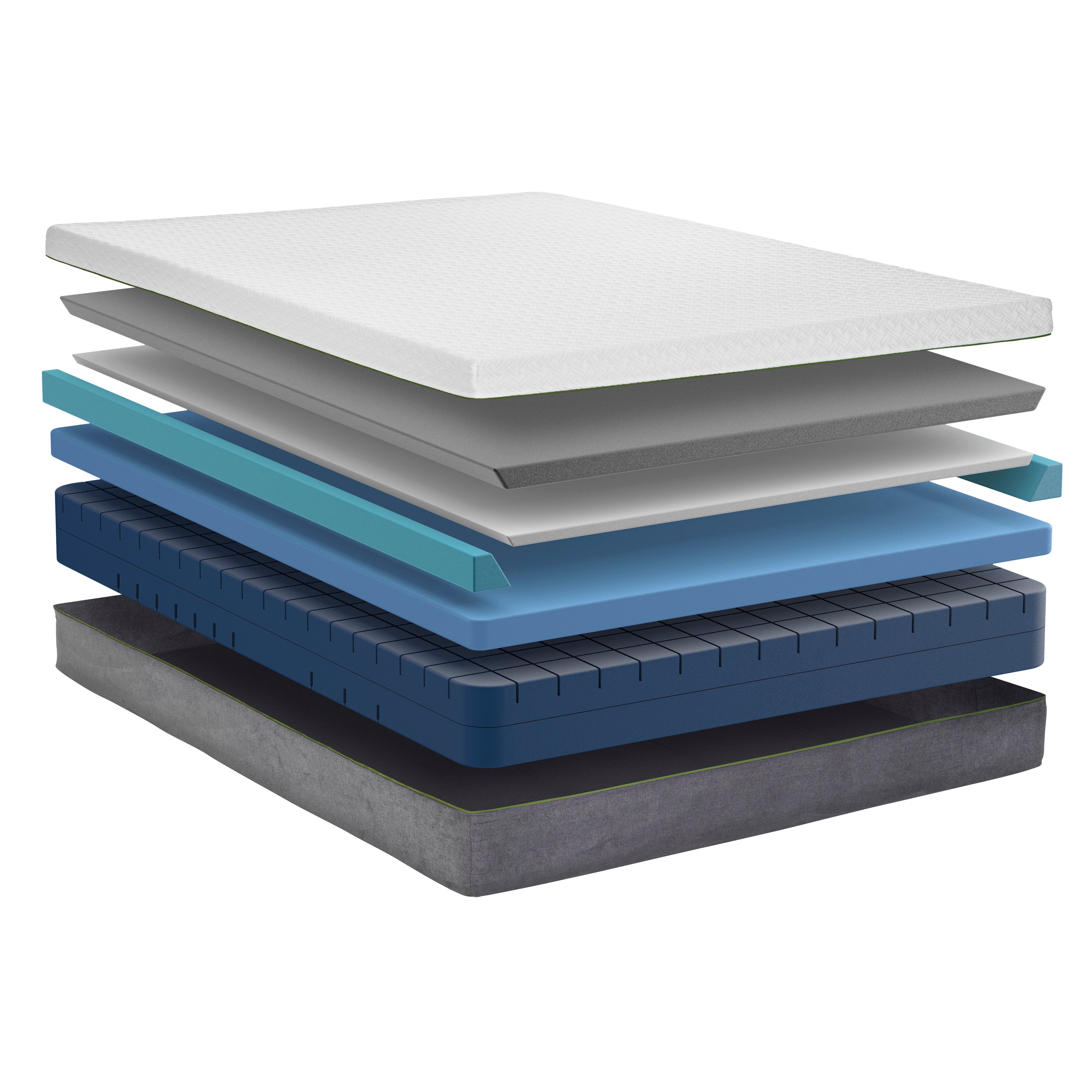 12" zzZen Copper Gel Infused - Medium Firm - Premium Memory Foam Mattress