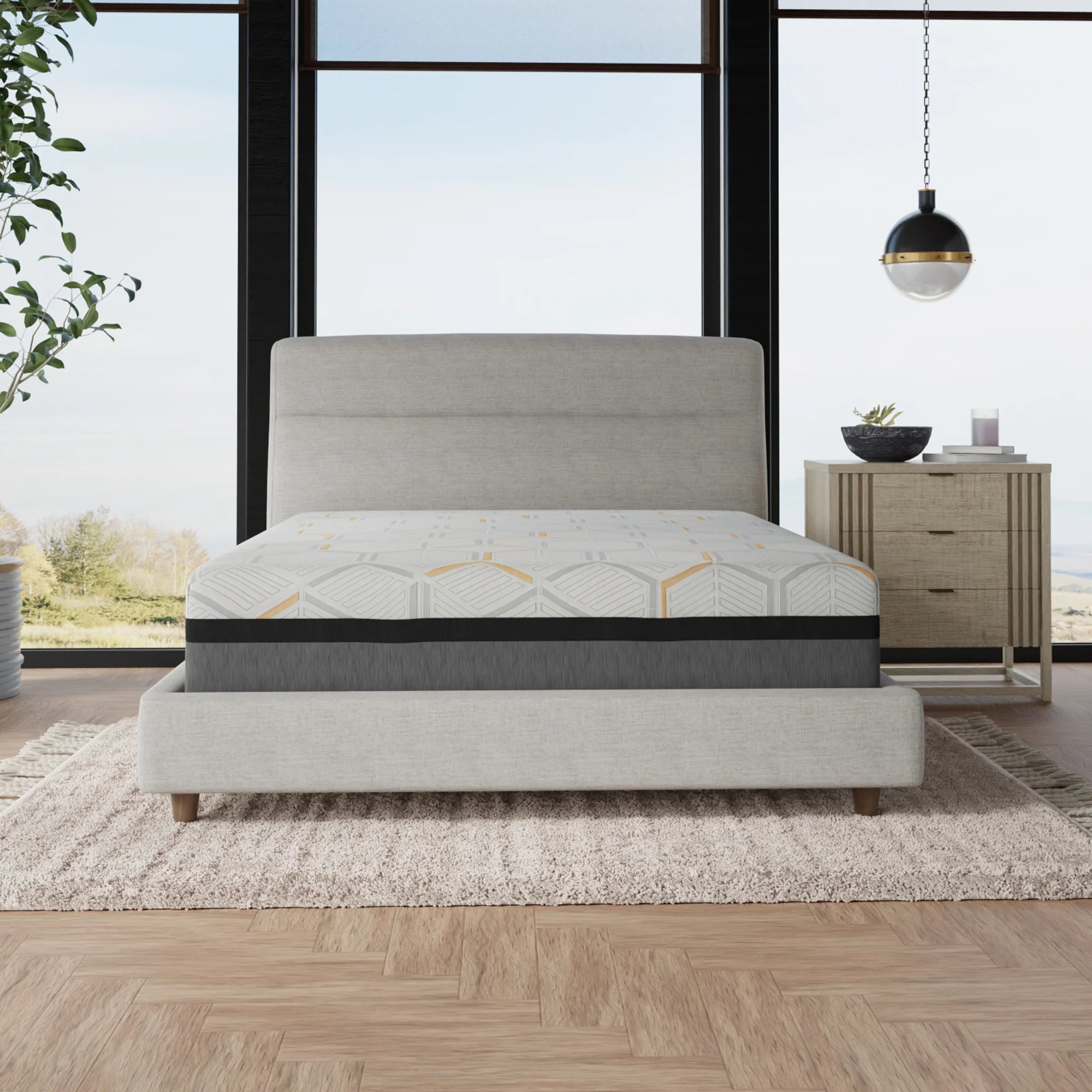 14" zzZen Hybrid Copper Gel Infused Premium Memory Foam Mattress - Medium Plush