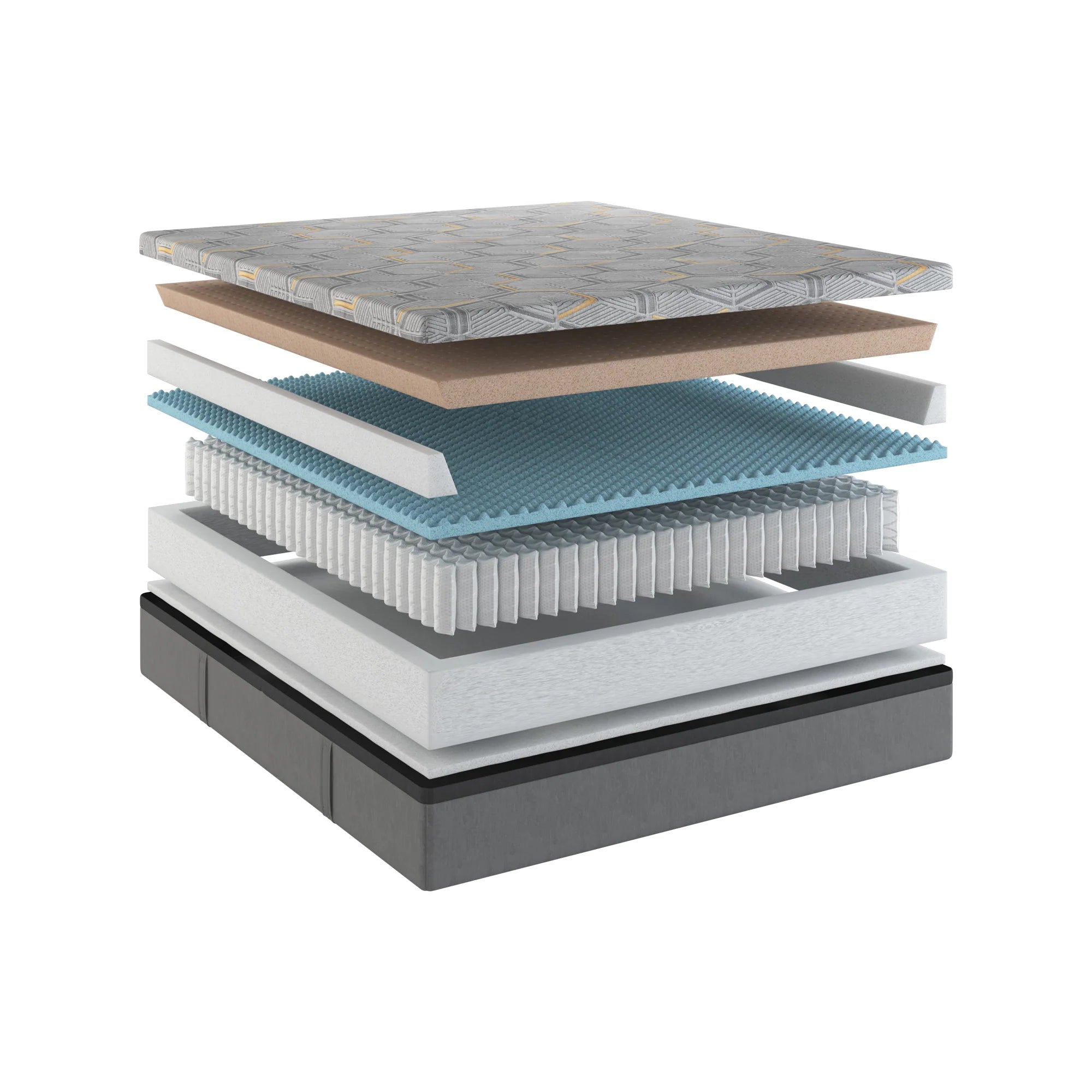 14" zzZen Hybrid Copper Gel Infused Premium Memory Foam Mattress - Medium Plush