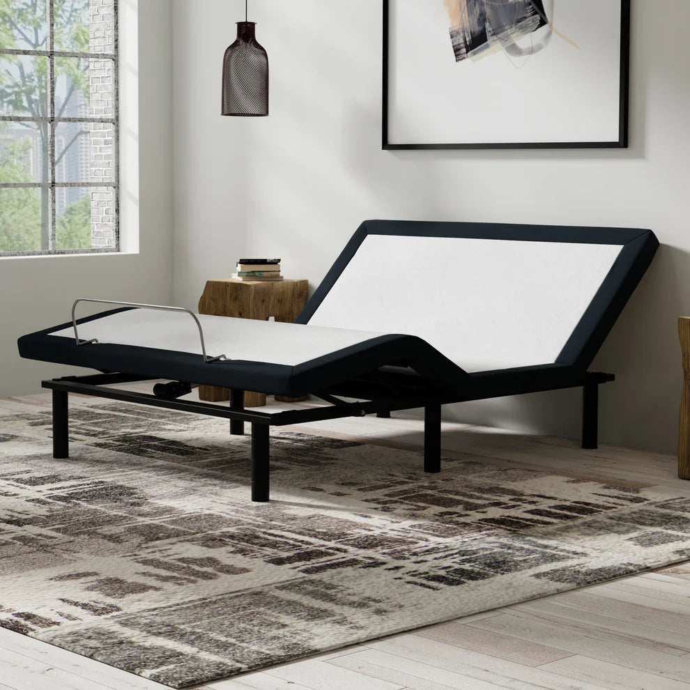 ZZZEN E4/Z4 ZERO CLEARANCE ADJUSTABLE BED FRAME WITH MASSAGE, NIGHTLIGHT, USB, FITS STORAGE BEDS OR RVS