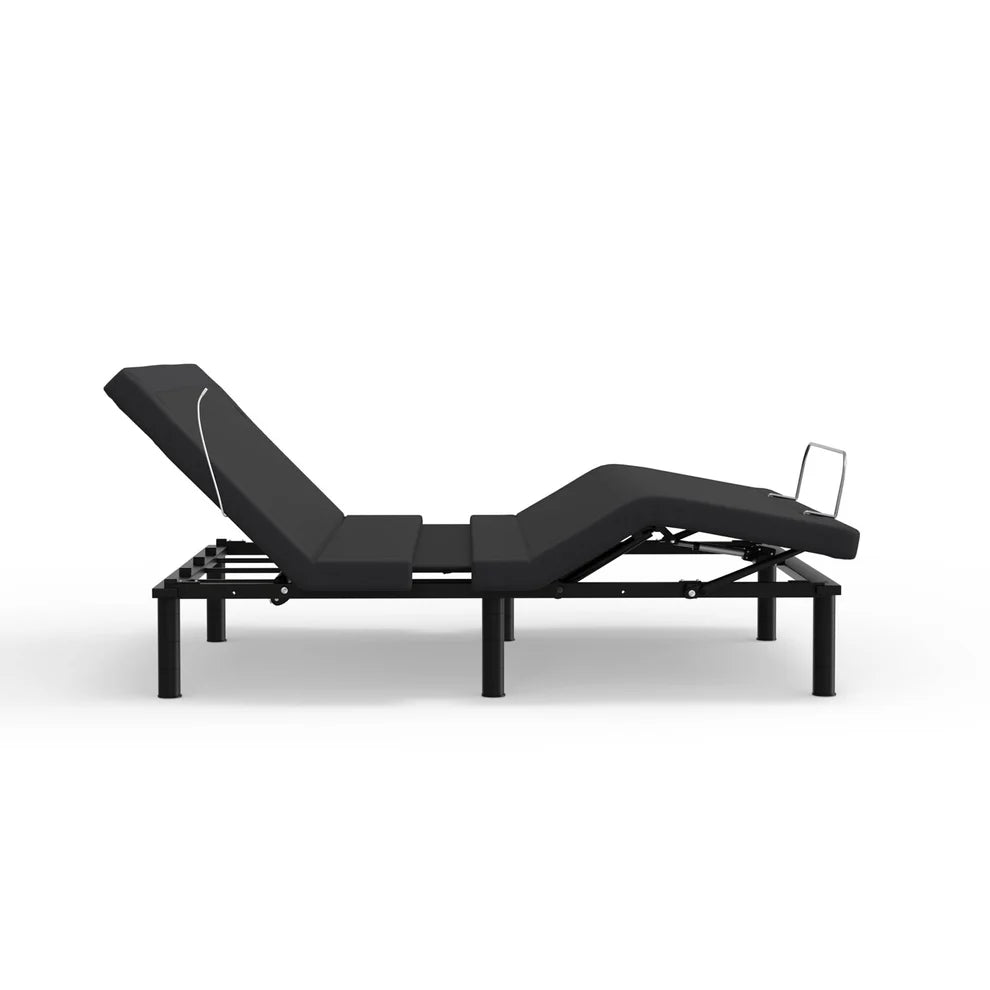 ZZZEN E6 WALL HUGGER ZERO CLEARANCE ADJUSTABLE BED FRAME , VOICE CONTROL, MASSAGE, NIGHTLIGHT, USB