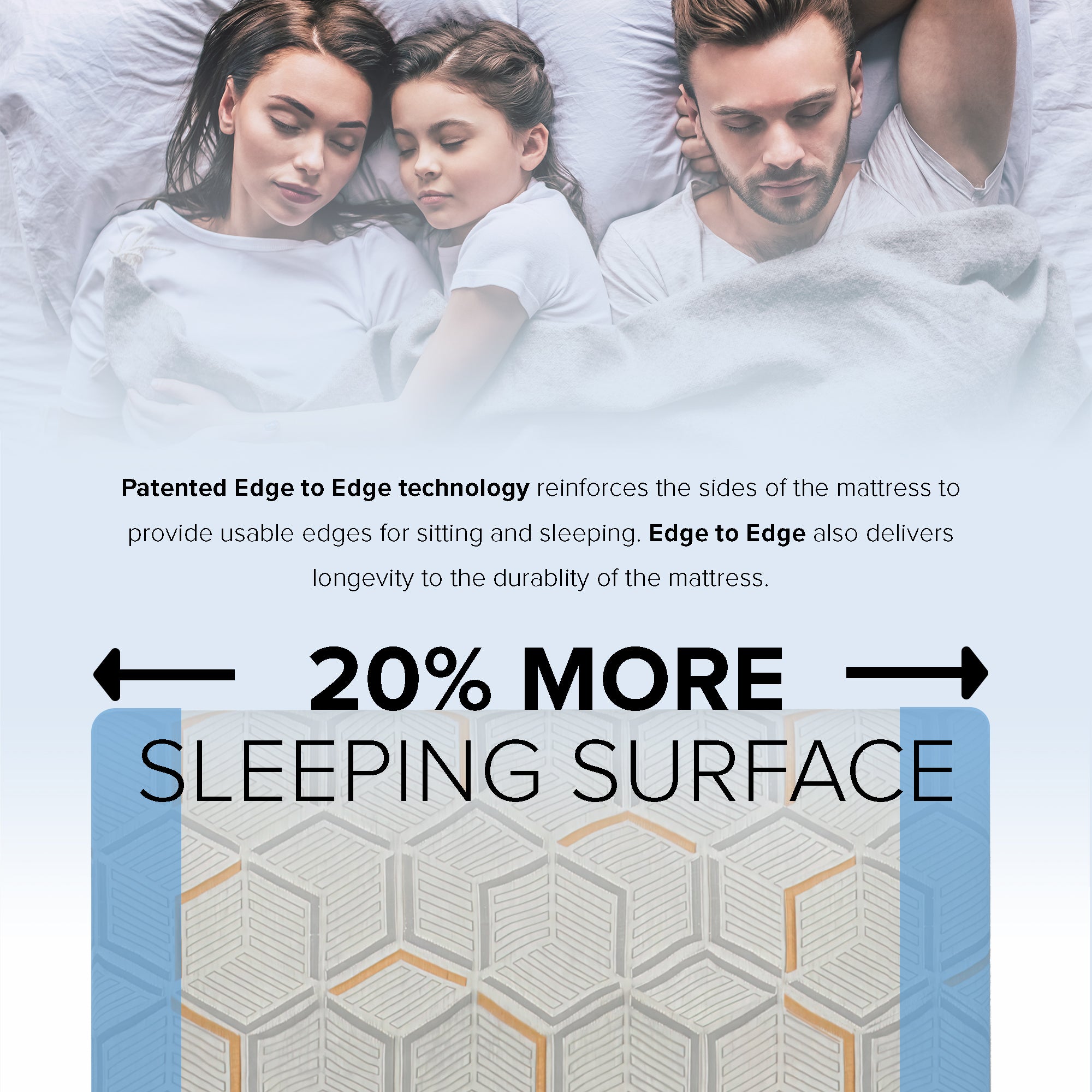 12" zzZen Head Split / Flex Head Copper Gel Infused Mattress - Medium Firm