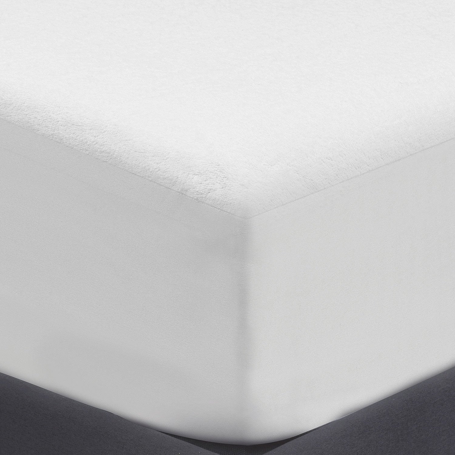 Fitted Cotton Terry Mattress Protector - 100% Waterproof and Hypoallergenic - zzZensleep