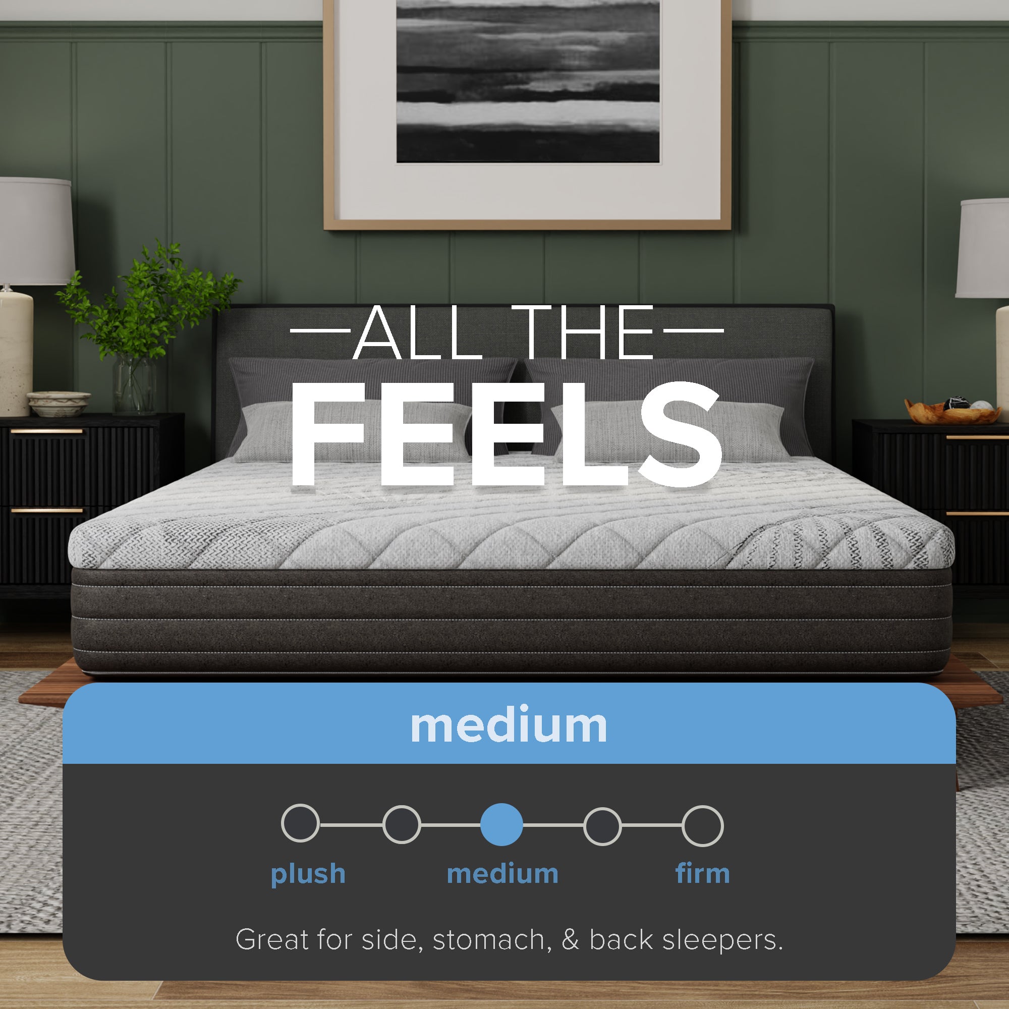10” zzZen Comfort Reactive Mattress - Medium Firm