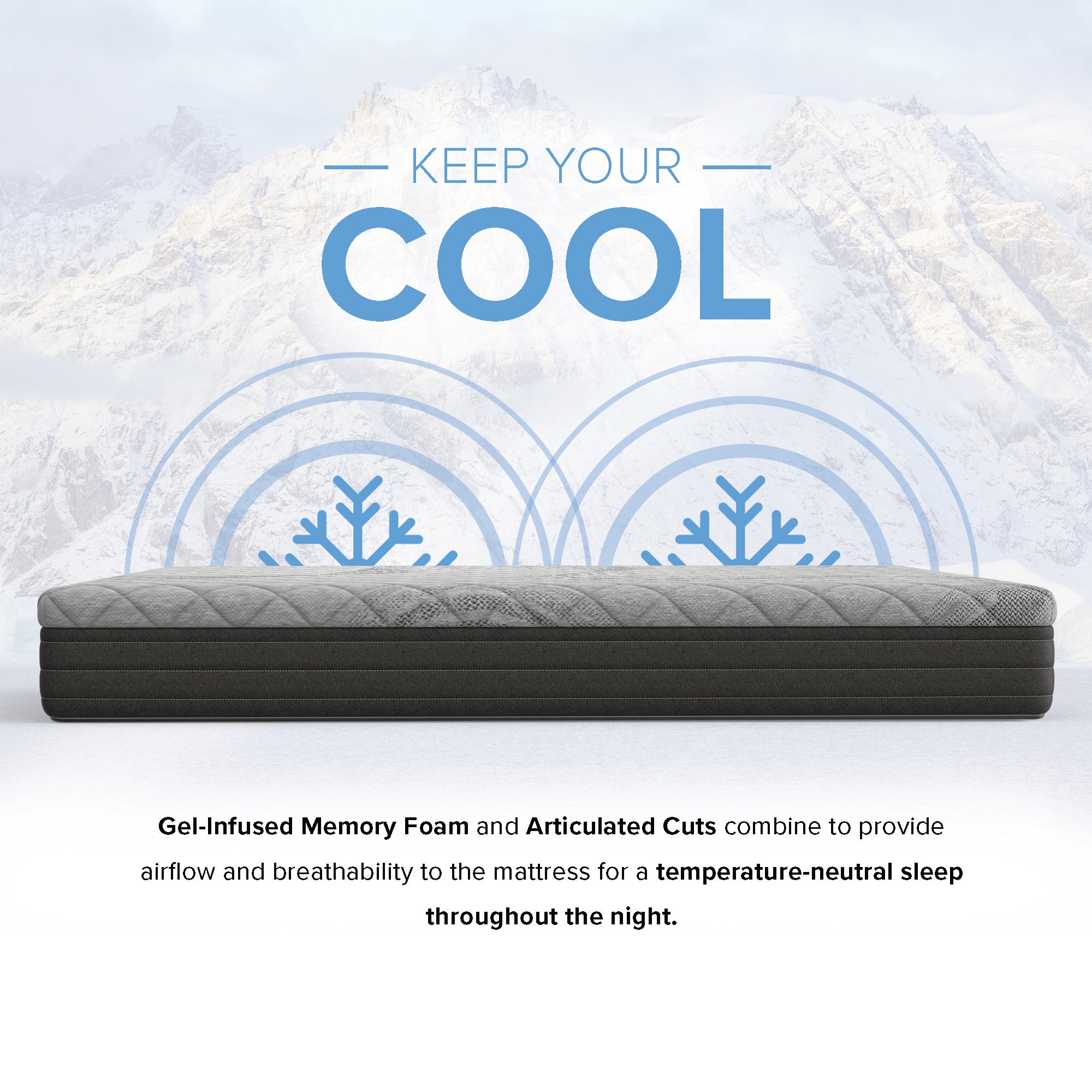 10” zzZen Comfort Reactive Mattress - Medium Firm