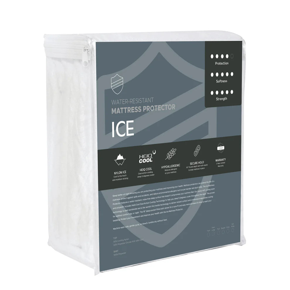 Ice Cooling Mattress Protector - 5 sided Protection