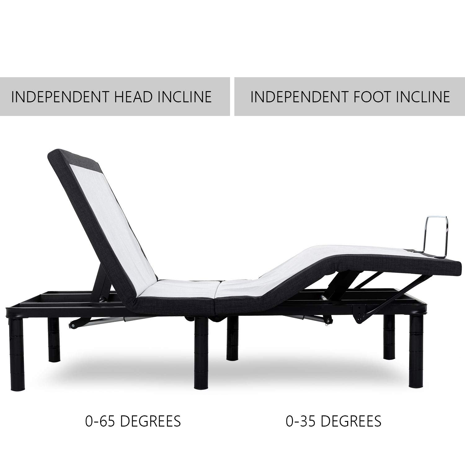 Open Box Return - E3 SBKD3 Adjustable Bed Frame with Wireless Remote - Zero Clearance-