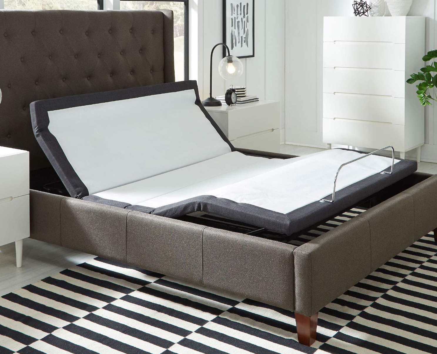 Open Box Return - e5 Head Tilt Adjustable Bed Base with Wireless Remot